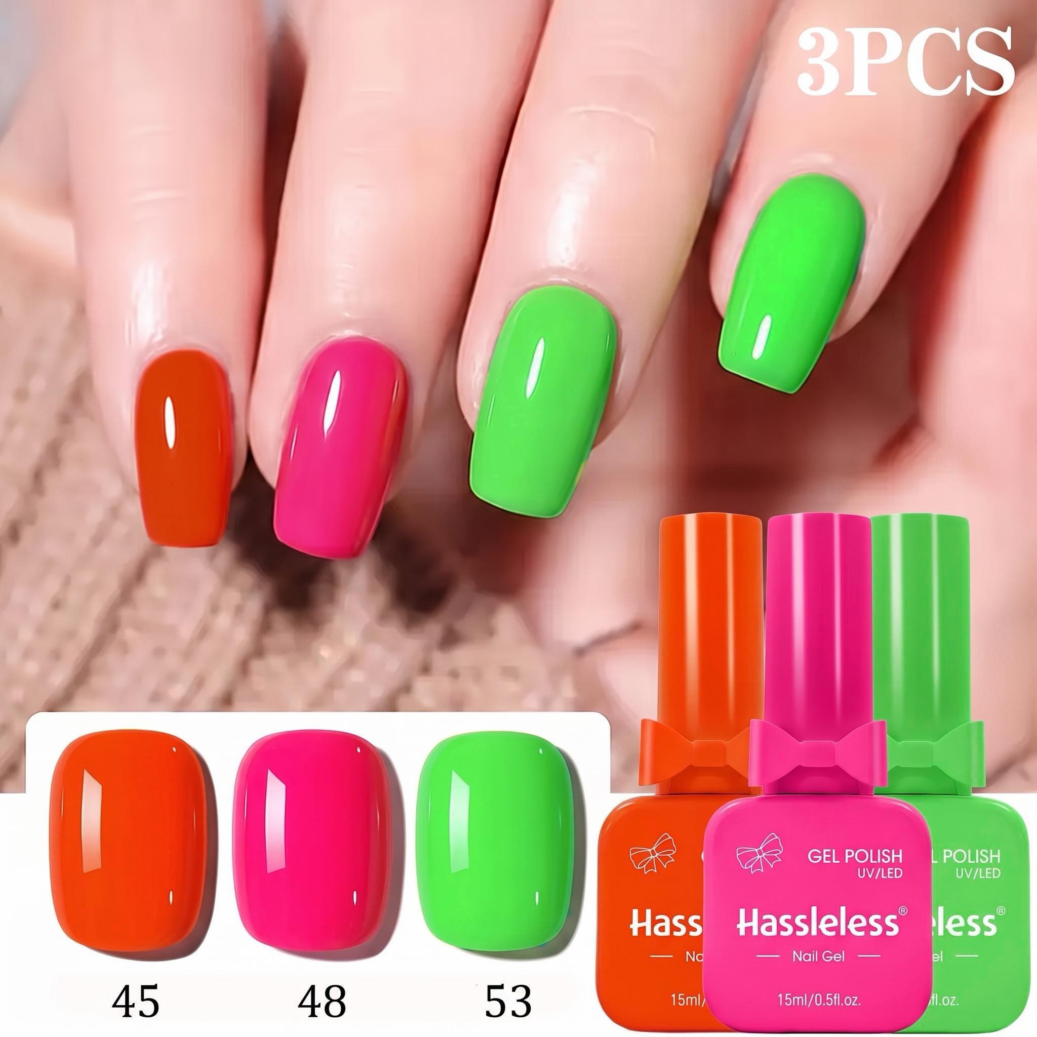 Nail Art Orange - Moeiteloze 3-delige gel nagellak set 15ml