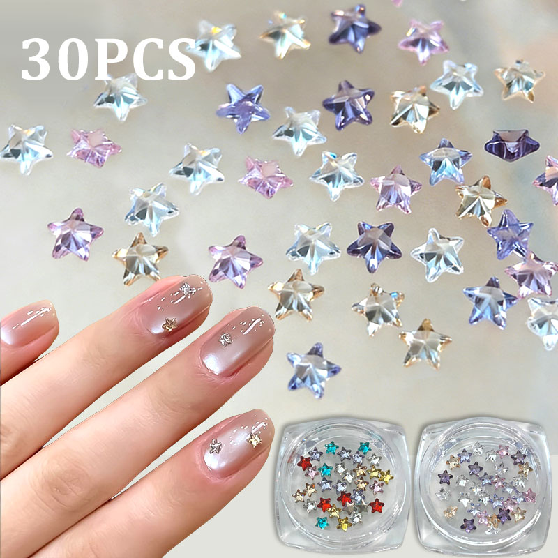 30pcs Mini Vijfpuntige Ster Zi - Nail Art Valentines Day recensie en prijs