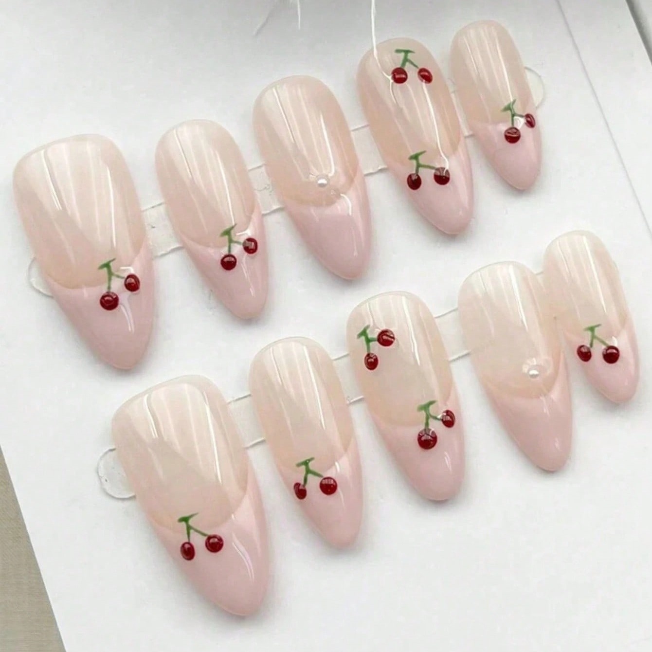 10 stuks medium amandelvormige - Nail Art Pink recensie en prijs