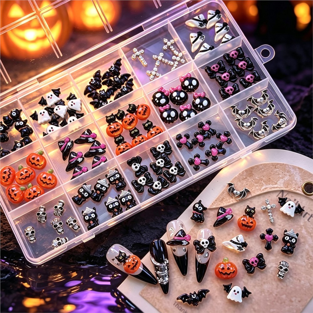 15grid 3D schattige Halloween  - Nail Art Valentines Day recensie en prijs