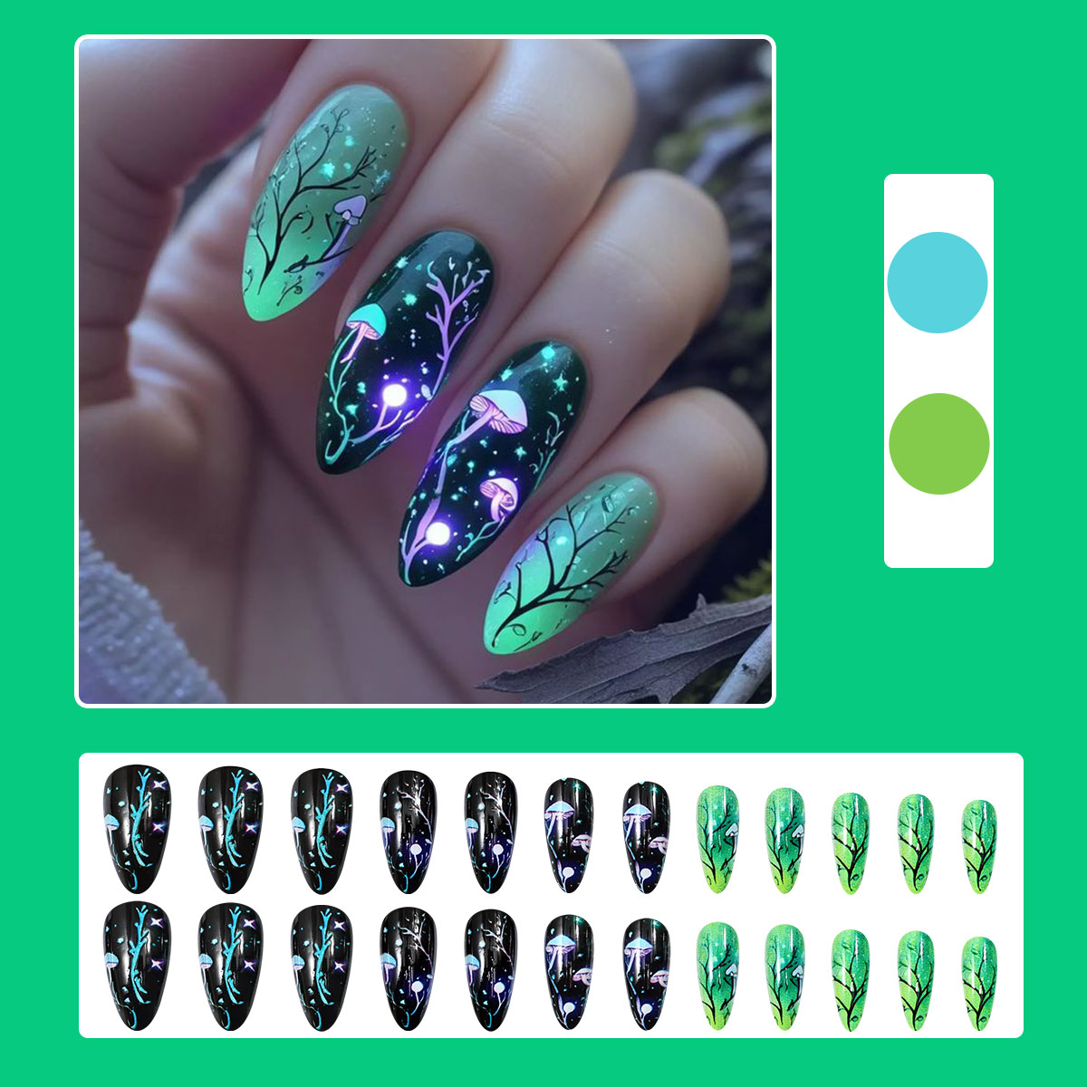Amandelpers op nagels Paddesto - Nail Art Press On recensie en prijs