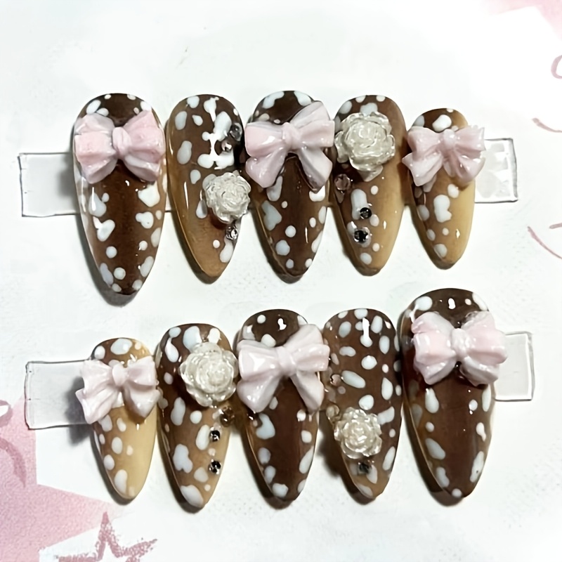 10 stuks amandelvormige kunstn - Nail Art Press On recensie en prijs
