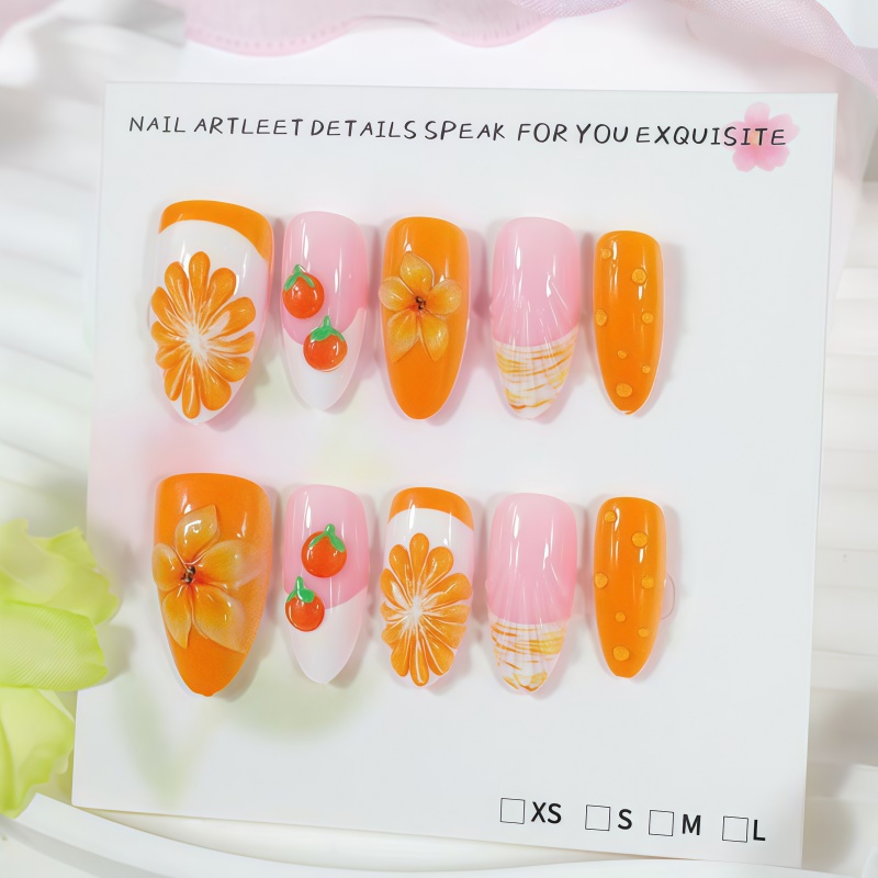 2026Nieuw 30 stuks 3D Fruit Or - Nail Art Orange recensie en prijs