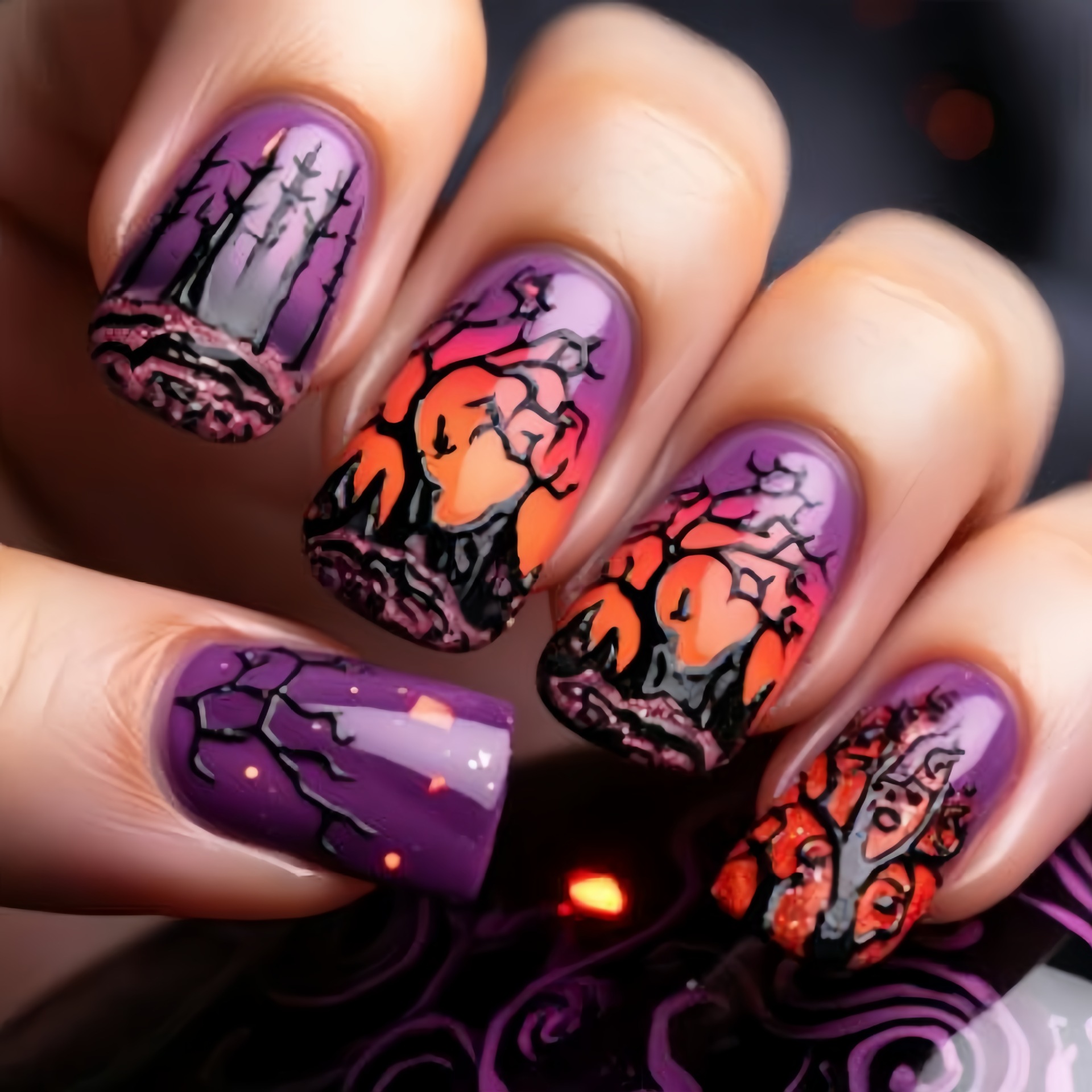 Medium vierkante kunstnagels v - Nail Art Orange recensie en prijs