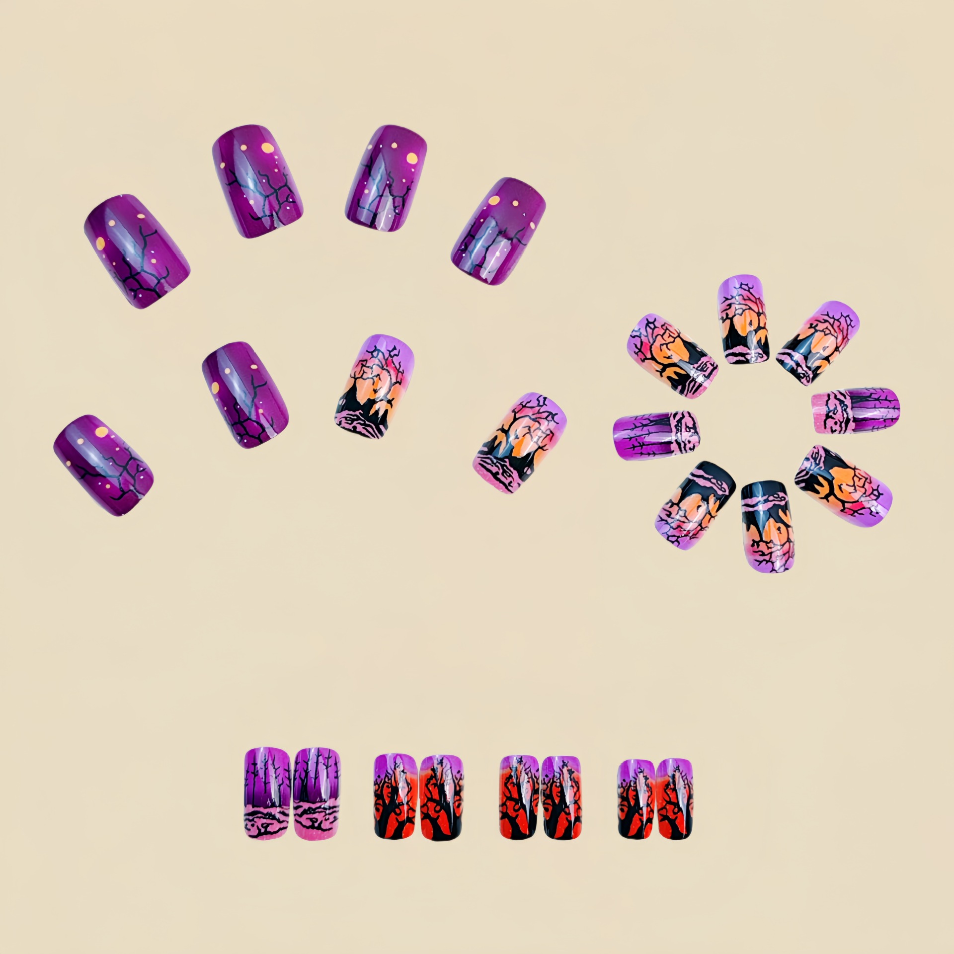 Medium vierkante kunstnagels v - Nail Art Orange recensie en prijs